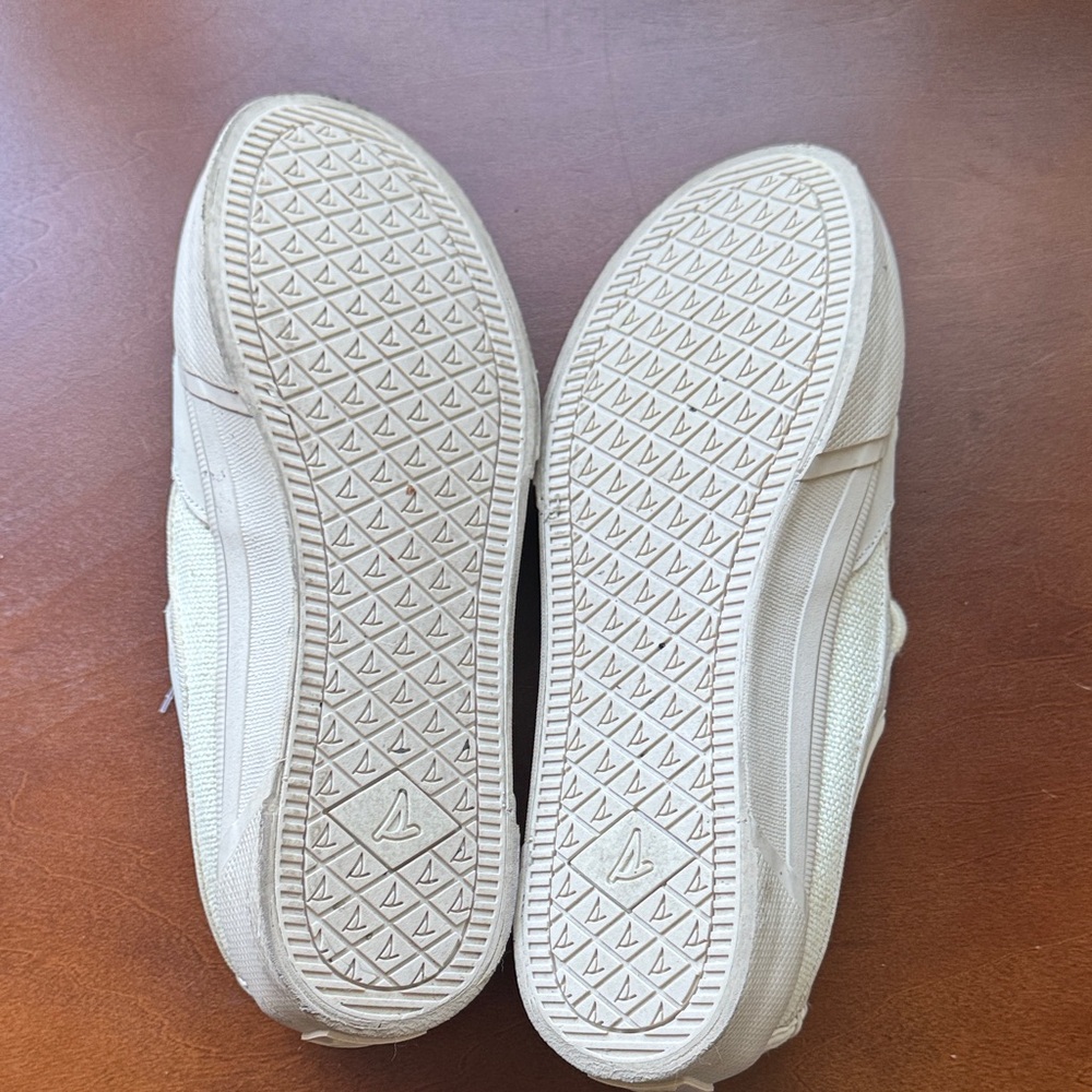 Sperry Top Sider Soletide Premium Ivory boat deck shoes sneakers Women’s Size 8 - Picture 5 of 6